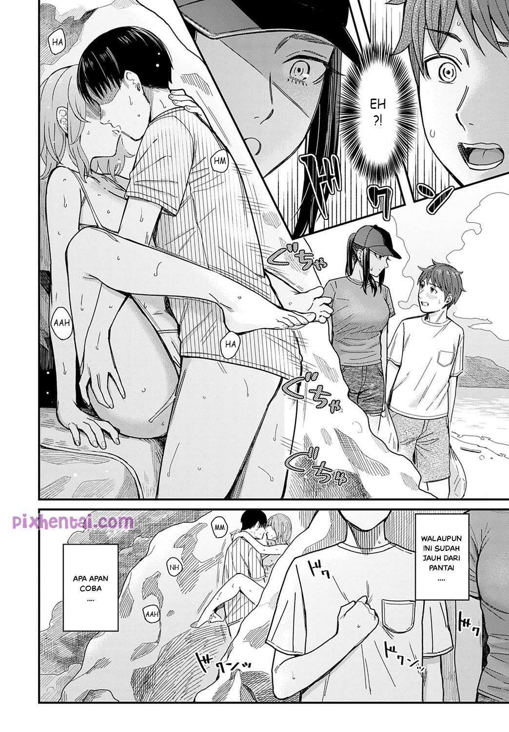 Komik hentai xxx manga sex bokep Shiosai Tide Color Kunikmati Mbaknya Teman di Tepi Pantai 8